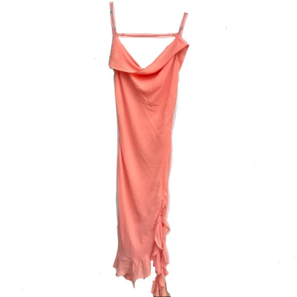 Brand New Mare Mare Sleeveless Draped Asymmetrical Midi Dress - Picture 8 of 16